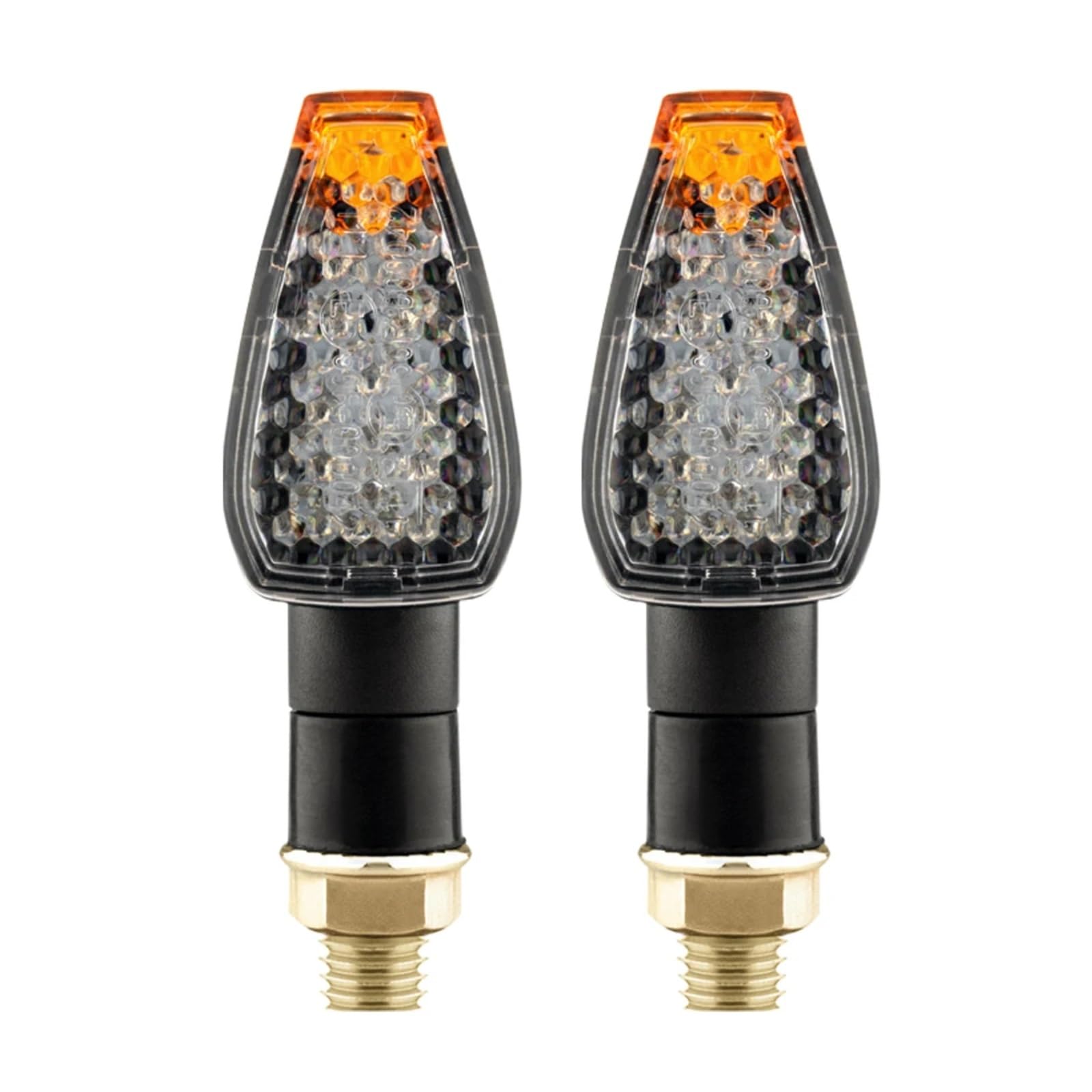 Moto Intermitentes 2 Uds Luz Intermitente Para Motocicleta Izquierda Y Derecha Lámpara Indicadora Universal Ámbar Intermitentes Para Motocicleta Accesorios 12V