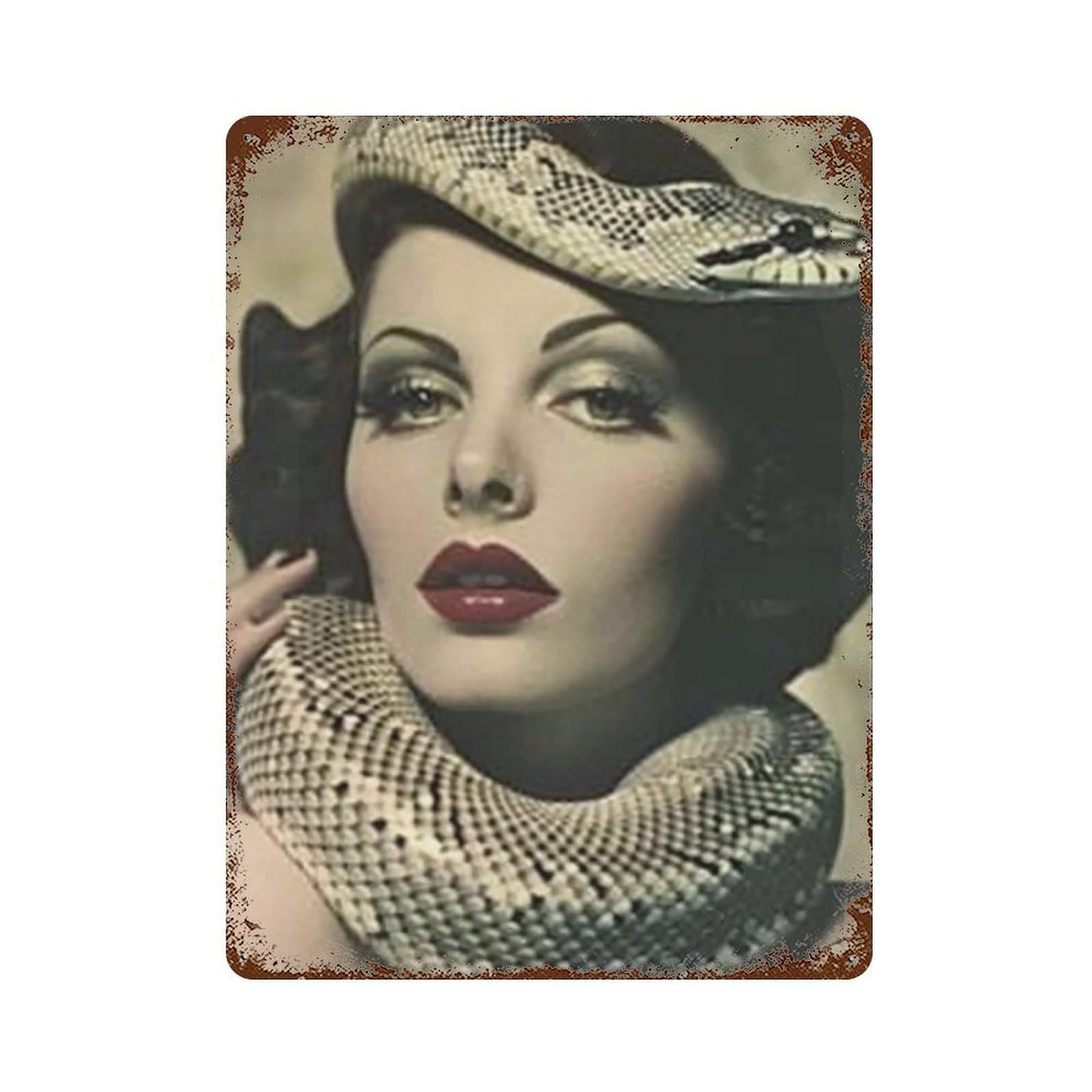 WUJHGRSG Vintage Medusa 02 Wall Art Retro Iron Vintage Metal Tin Sign Poster Modern Decor for Home Cofffee Club Bar Shop Style 40x30cm