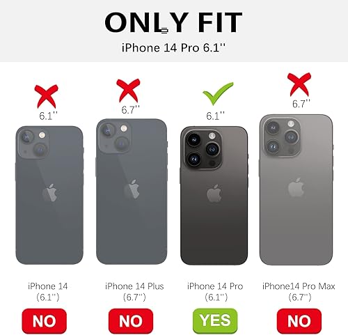 Miniatura 2 de DOMAVER Funda para iPhone 14 Pro, silicona líquida, gel suave, forro de microfibra, funda de cojín a prueba de golpes, funda protectora para iPhone