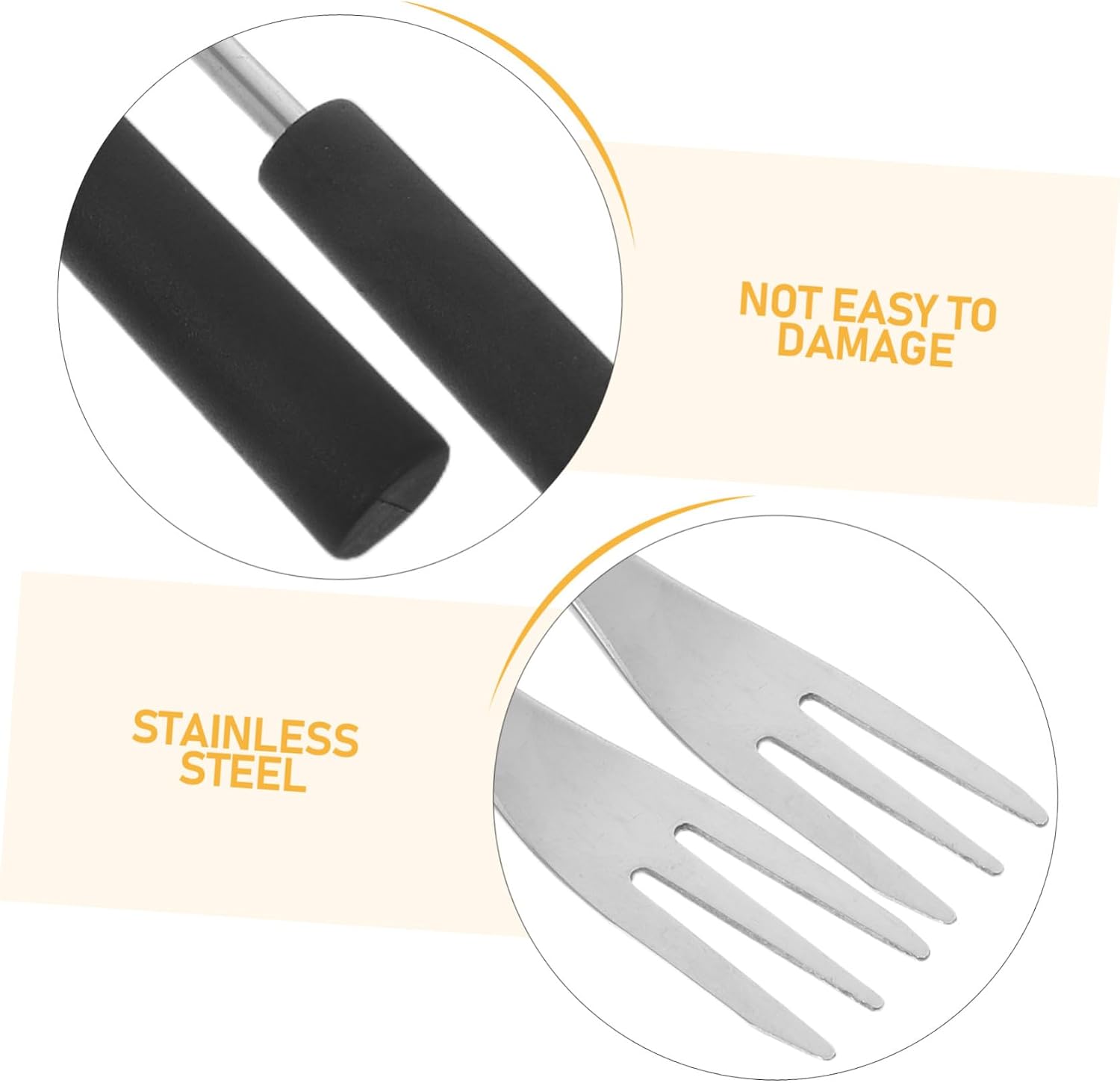 12pcs Stainless Steel Fondue Forks with Pp Handle Chocolate Dipping Forks for Cheese, Fruit, and Barbecue Hot Pot Kitchen Tool