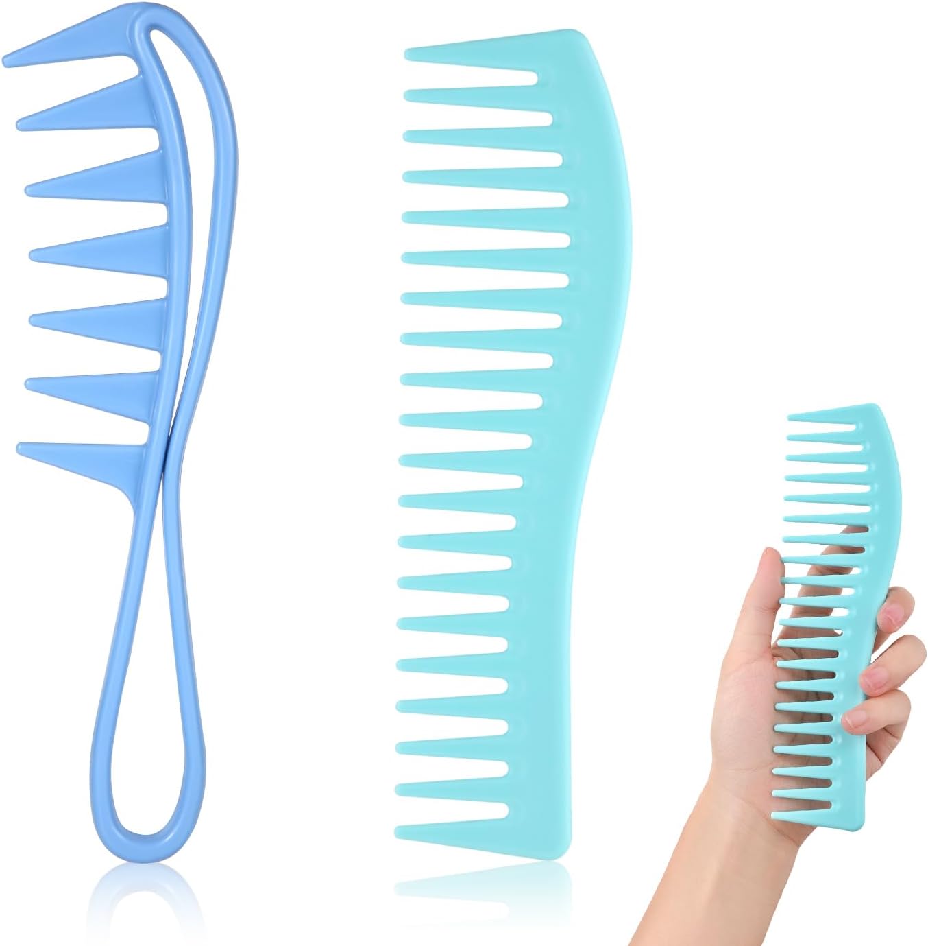 Fodattm 4PCS Large 5 Inches 24 Teeth Hair Side Comb French