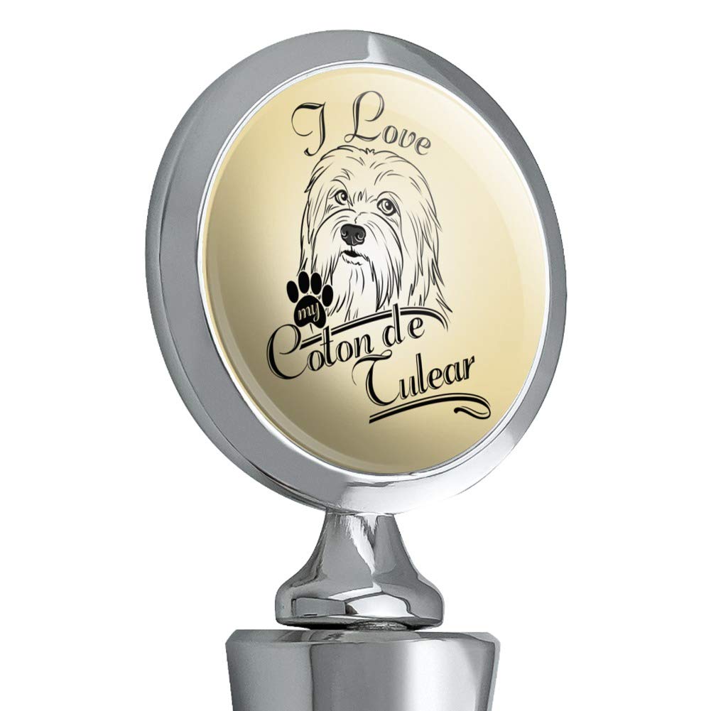 I Love My Coton de Tulear Wine Bottle Stopper