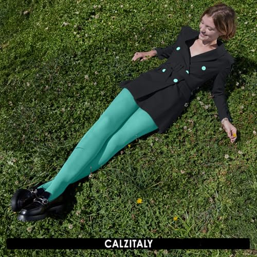 Image of CALZITALY Opaque Colour Tights - 80 DEN Thick Tights, Microfiber Pantyhose, S - 4XL Available in Plus size - Italian Hosiery