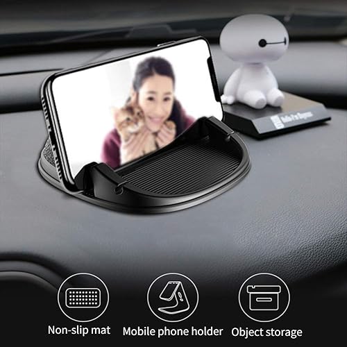 Miniatura 5 de Soporte de teléfono móvil para salpicadero de coche, manos libres, antideslizante, para teléfono móvil, GPS, montaje en vehículo para iPhone,