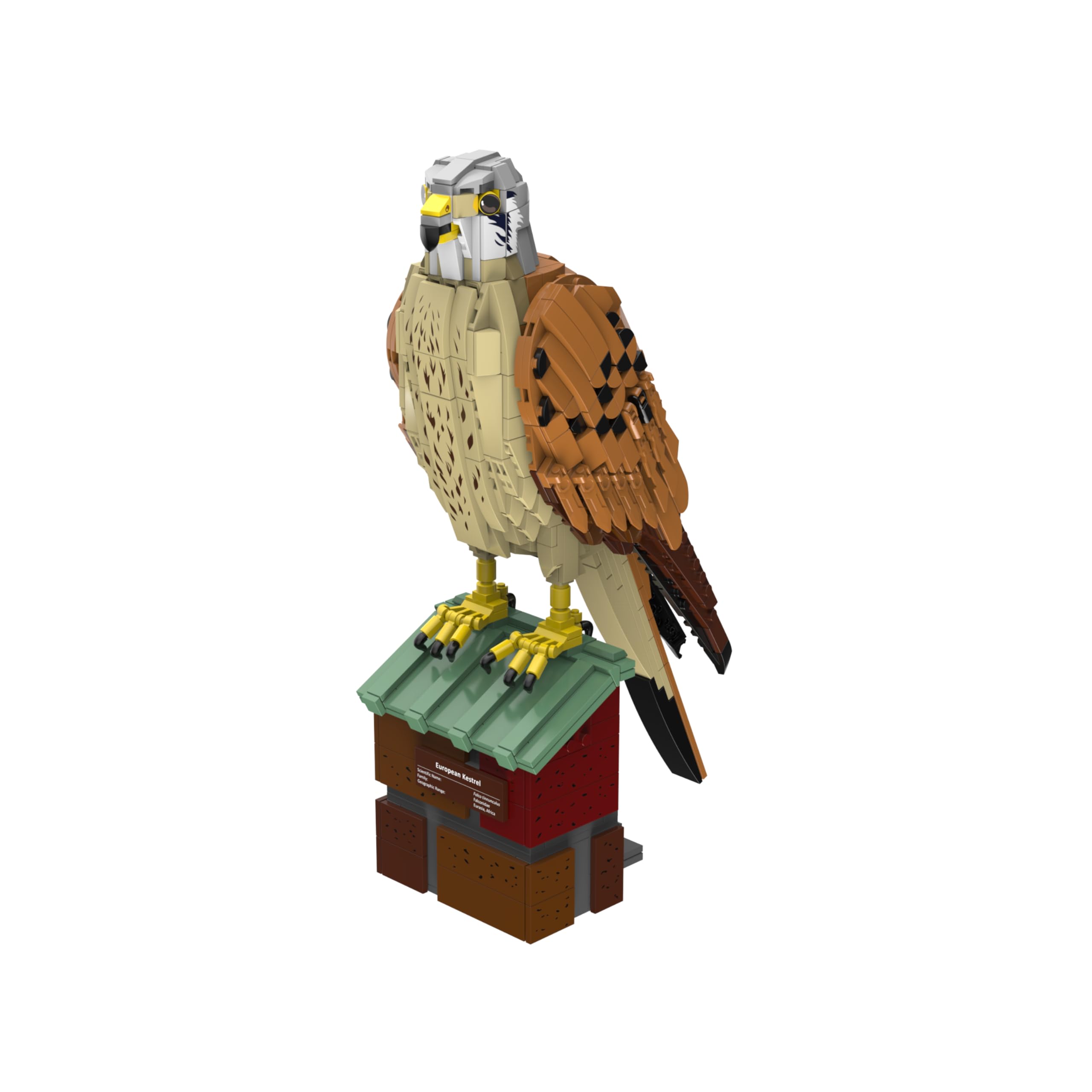 BlueBrixx Pro 108733 Kestrel - Clamping Animals - 774-Piece - Bird Building Brick Set