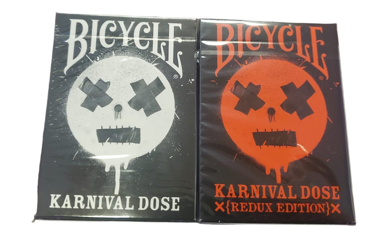 Amazon.co.jp: Bicycle Karnival Dose 2パック ブラックとレッド