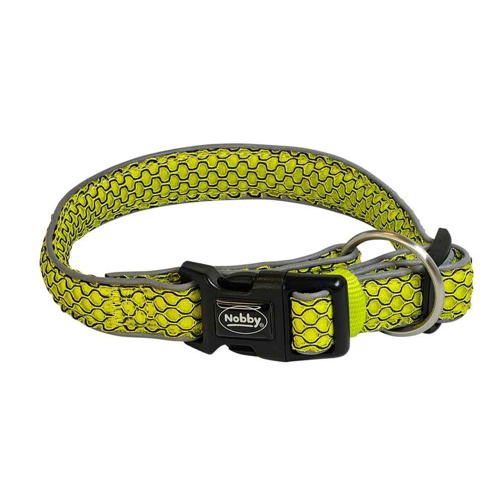 Nobby Mesh Air Collar Yellow S-M 25 mm 30-45 cm