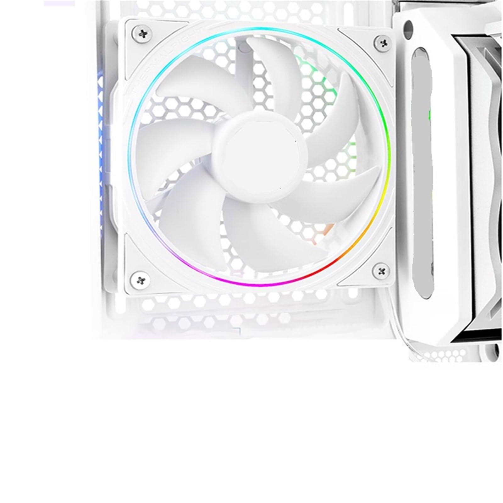 Wentylator skrzynkowy TL-S12 120 mm z ARGB Halo LED: 4-pinowe sterowanie PWM + 5 V 3-pinowe oświetlenie RGB do chłodzenia chłodnicy procesora (AS Show,S12R 3PC_A-RGB)