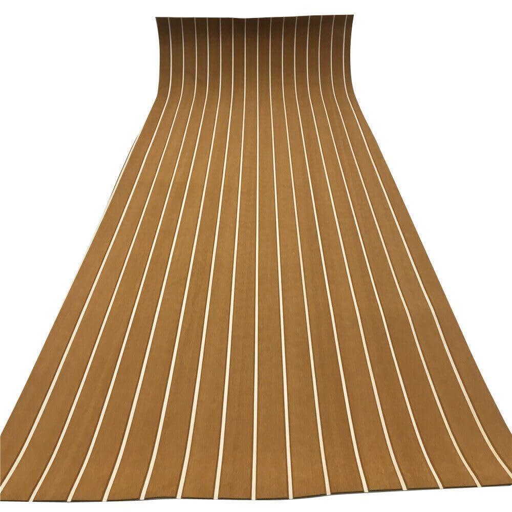 Teak Eva pianka do łodzi, wykładzina podłogowa, samoprzylepna, 90 x 240 cm, nadaje się do jachtów morskich, do konserwacji wykładziny podłogowej