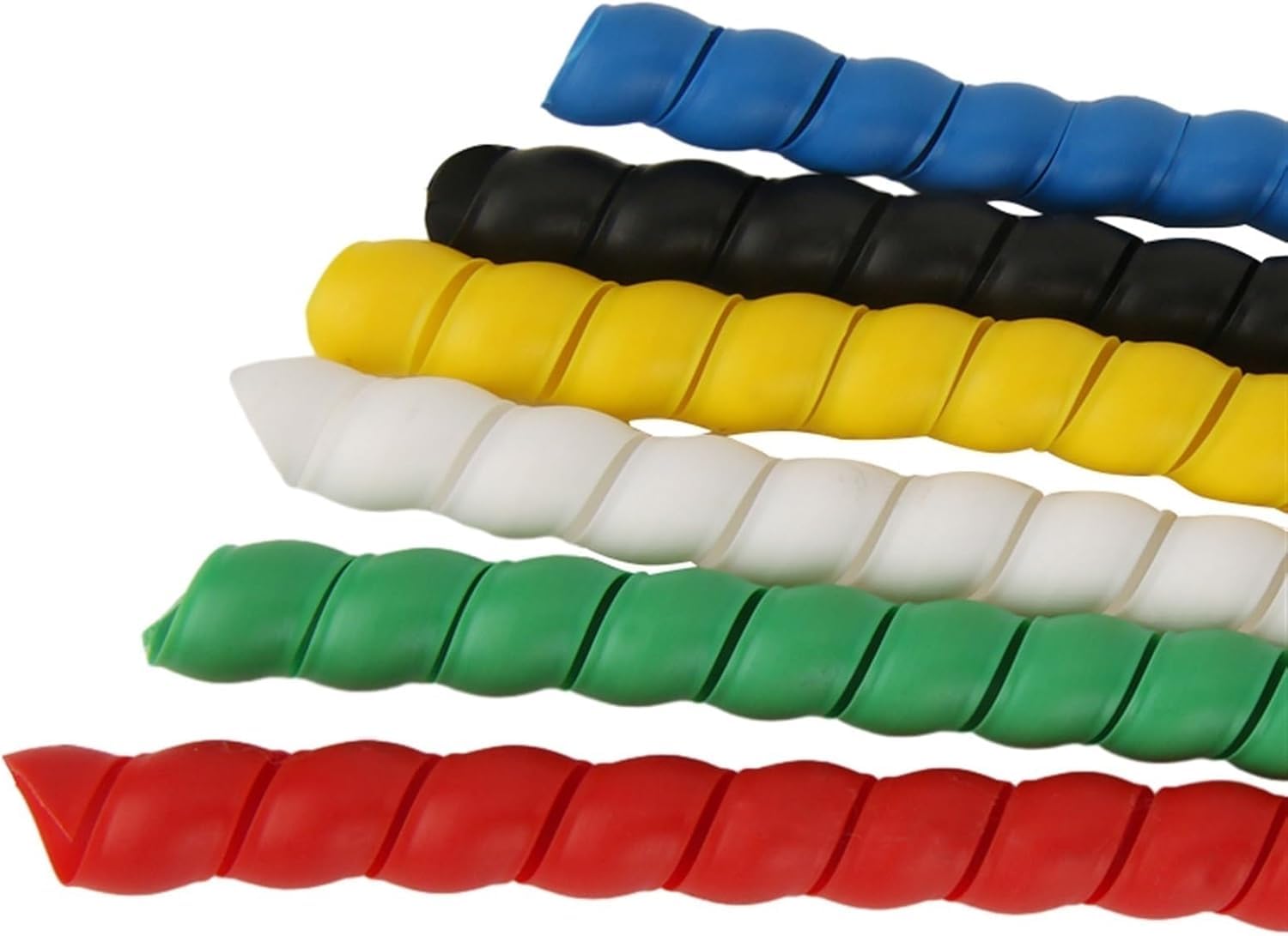 Manicotto per cavi, Guaina for cavo a spirale da 2 metri multicolore ID 8-40 mm(Yellow,ID 22mm)