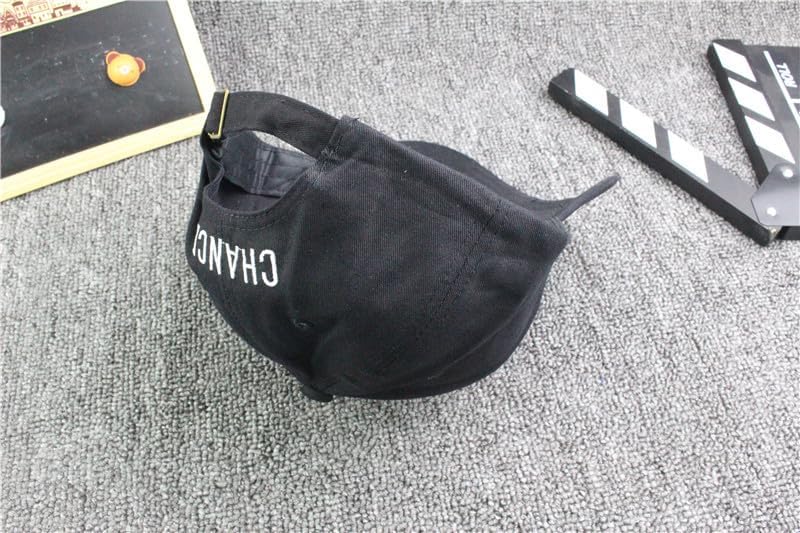 Utaly Embroidered 3 Number Dad Hat for Women Men Adjustable Streetwear Hip Hop Cap Chance-The Rapper 3 Baseball Cap Black - Image 4