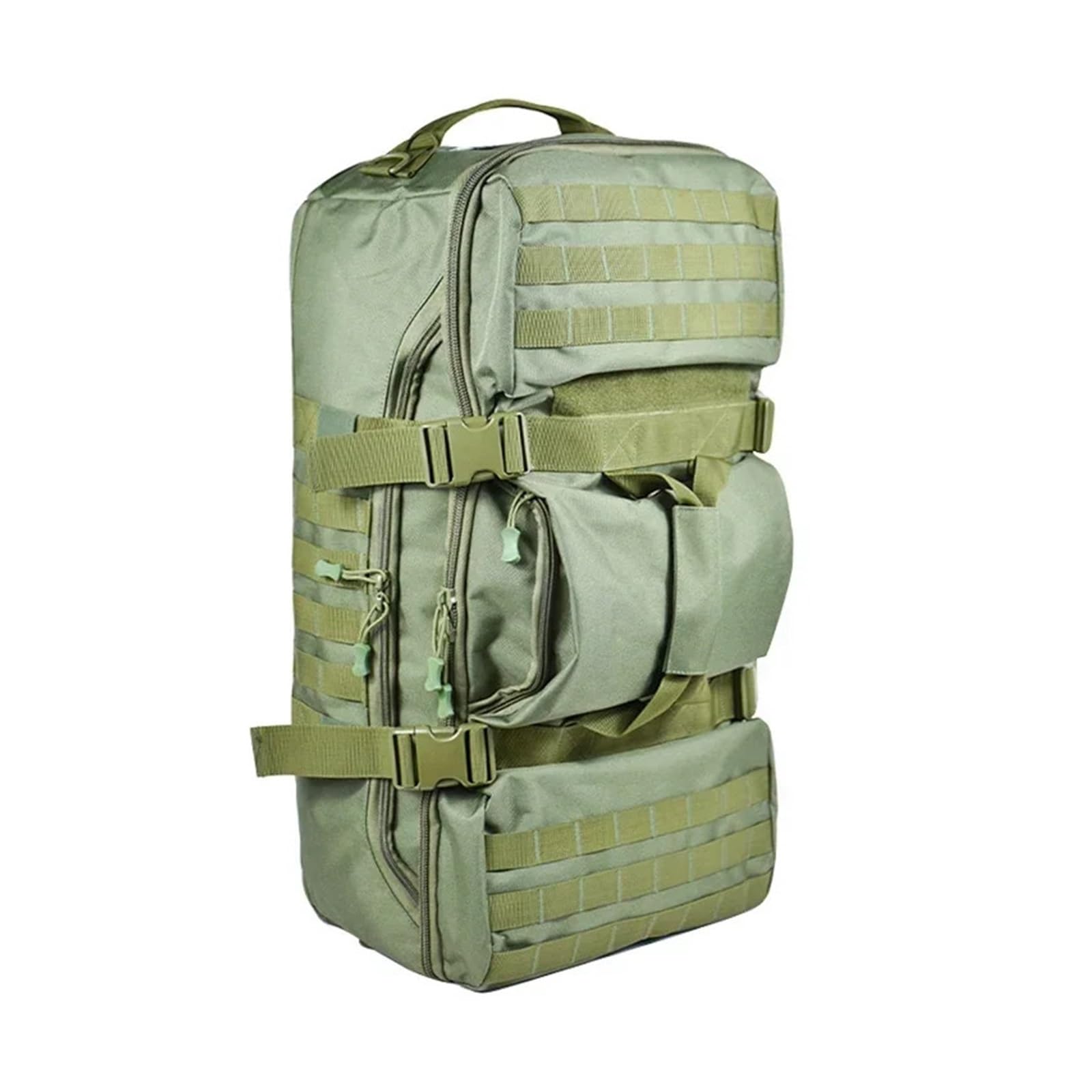 Wasserdichter Nylon-Wander-, Camping- und Kletterrucksack(Army green)