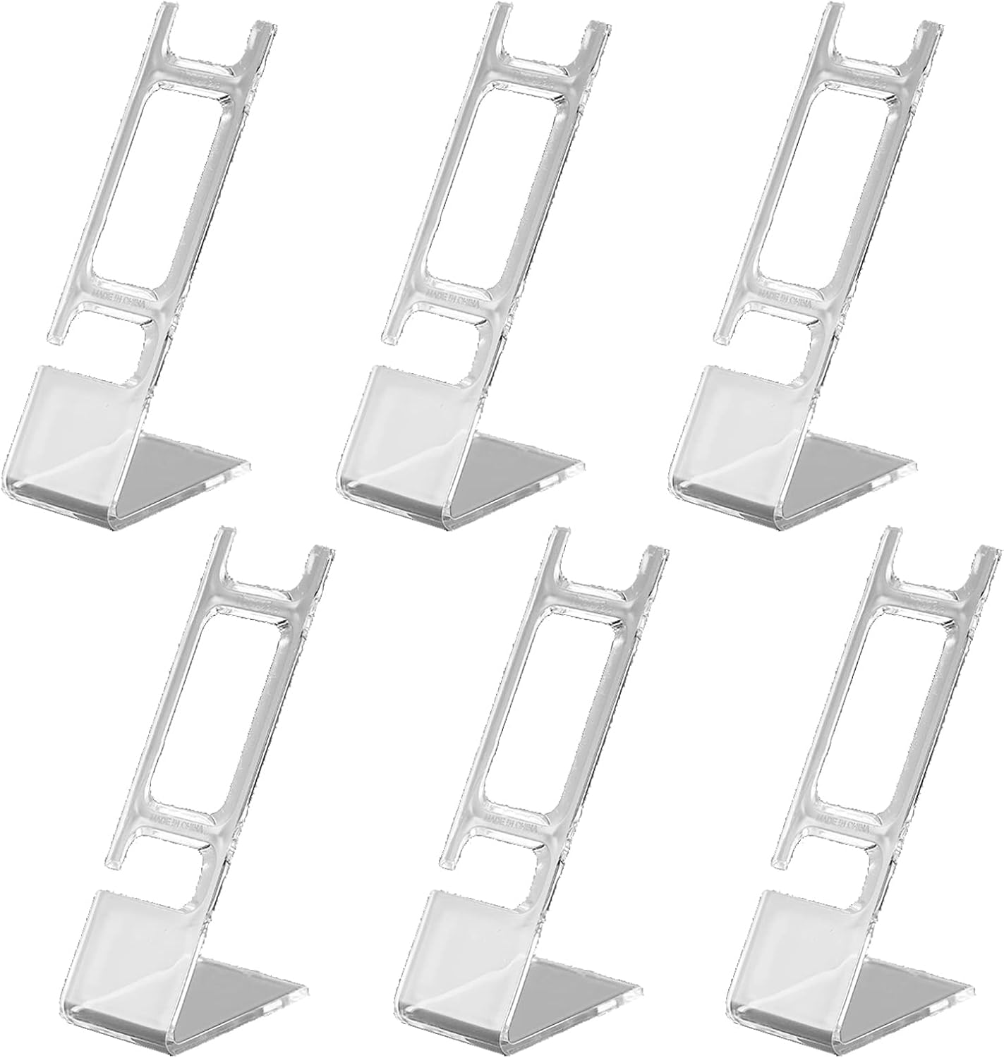 6 Pieces LShaped Plastic Watch Display Stand Plastic Wrist