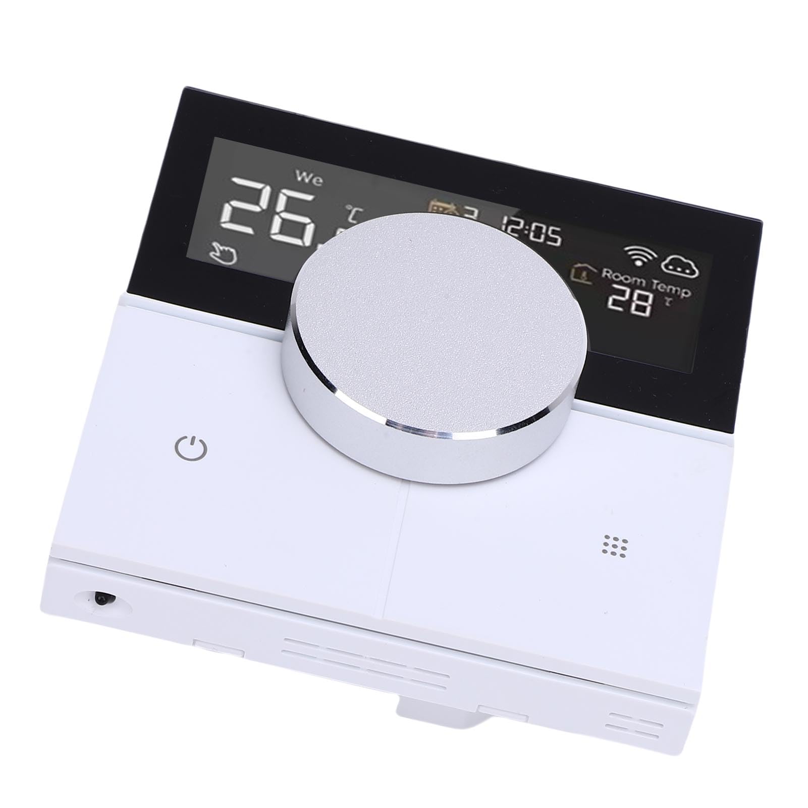 POENVFPO Termostato Intelligente, Cronotermostato WiFi con Controllo Remoto, Display Intuitivo e Regolazione Flessibile per Caldaia Murale, Comfort Personalizzato, Design Salvaspazio
