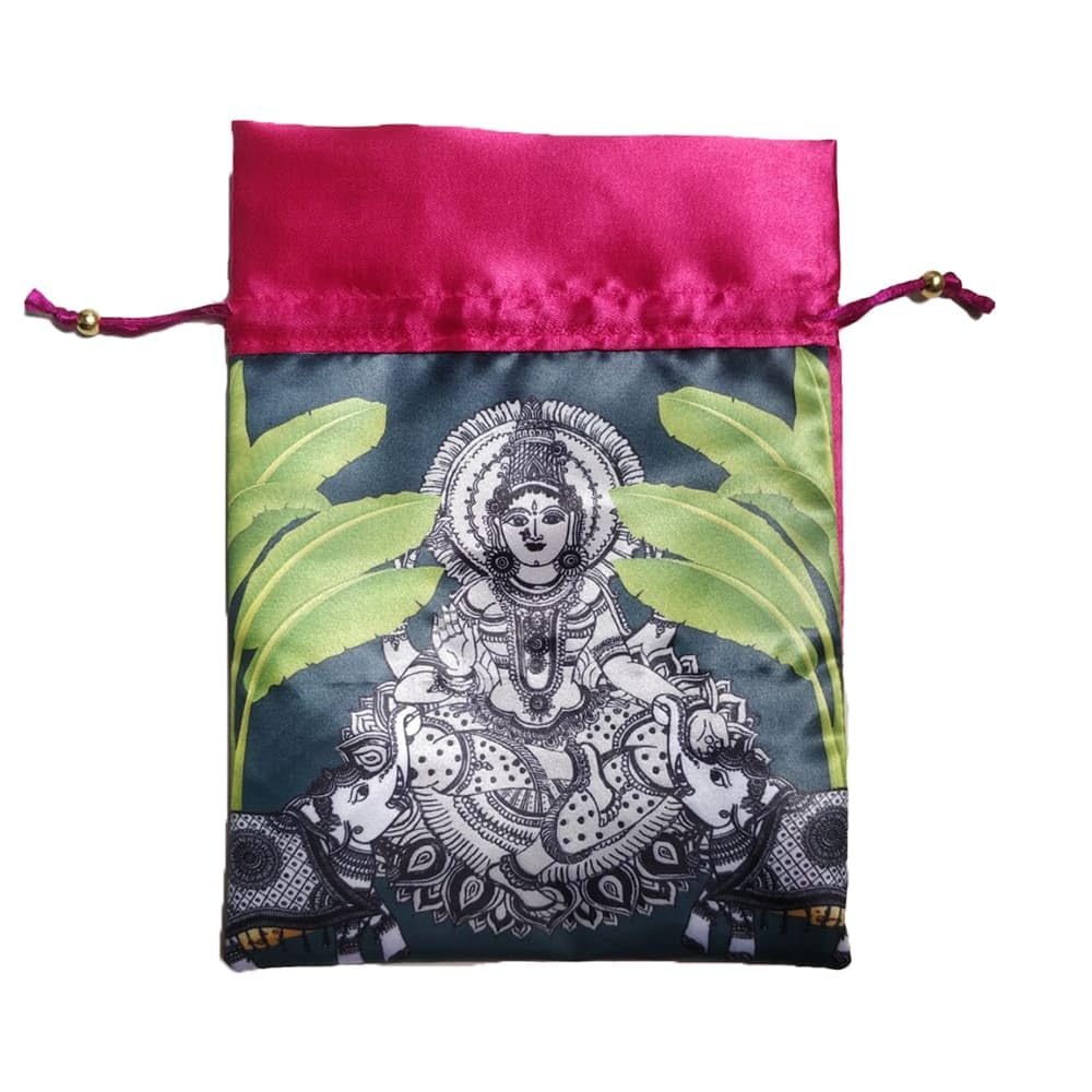 Pink Green Lakshmi Printed Potli (B0CKF9ZGNY) Amazon Price History, Amazon Price Tracker