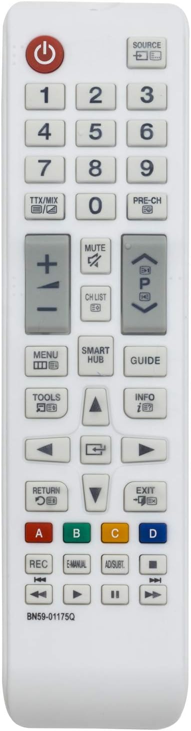 VINABTYBN59-01175Q Replace Remote Control for Samsung TV UE48JU6515 UE48JU6580 UE55H6410 UE55JU6515 UE55JU6580 UE40JU6580 UE32H6410 UE32J4580 UE40H6410SS UE40JU6580UXZG UE40H6410SUXXH UE32LS001CUXZG