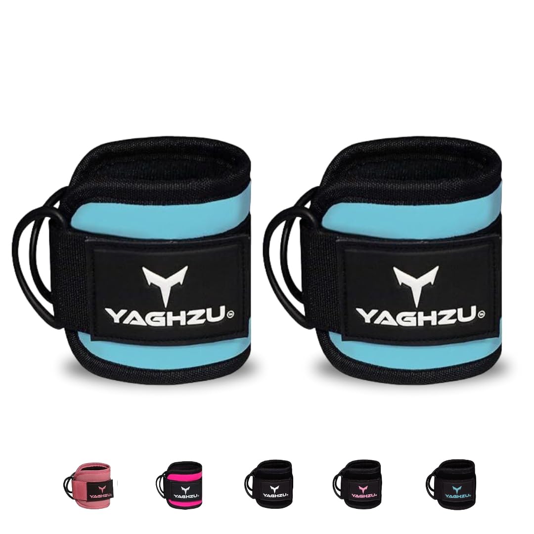 YAGHZU Ankle Straps for Cable Machines Women, Glute Kickback Cable Machine Attachments, Gym Ankle Cuffs, Wrist Cuffs for Workout, Leg Training