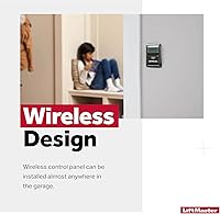 Vista 3 de Liftmaster 885LM multiuso, control inalámbrico inteligente para pared para seguridad del garage + 2.0