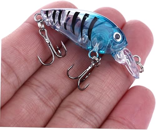 Miniatura 2 de Unomor 9 unids Kit de pesca Señuelos de pesca de agua salada Señuelos de pesca de agua dulce Señuelos de pesca de agua dulce Crankbaits Cebo de
