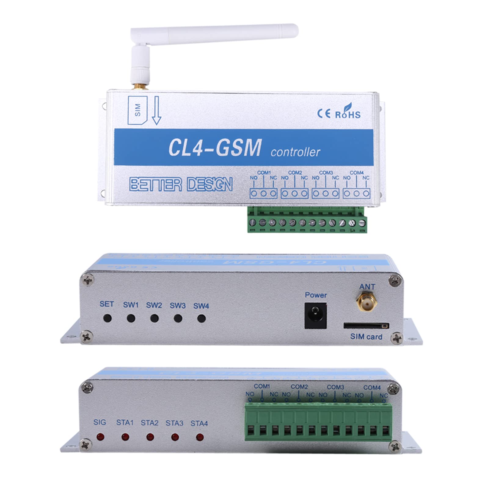 Système D'alarme Domestique, Télécommande sans Fil GSM SMS Contrôle D'appel Système De Sécurité Domestique CL4-GSM pour Entrepôt/Maison De Bricolage(欧规)