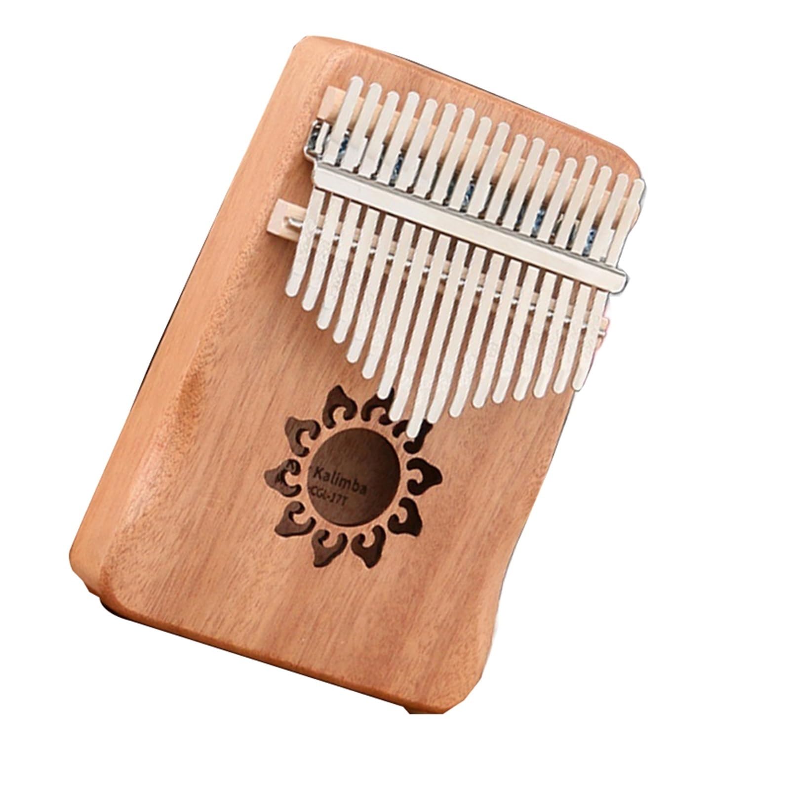 kalimba mini Osłona dłoni w kolorze drewna, skala chromatyczna, 17-tonowy fortepian kciukowy Kalimba Kalimba, przenośny fortepian dla początkujących