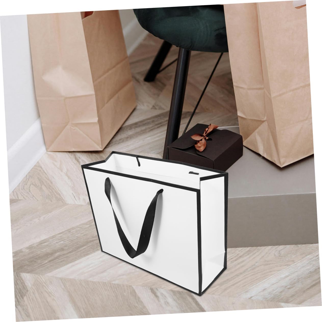 OHPHCALL 20pcs Multi-function Paper Packing Bags Handles for Birthday Party Favors Tea Party