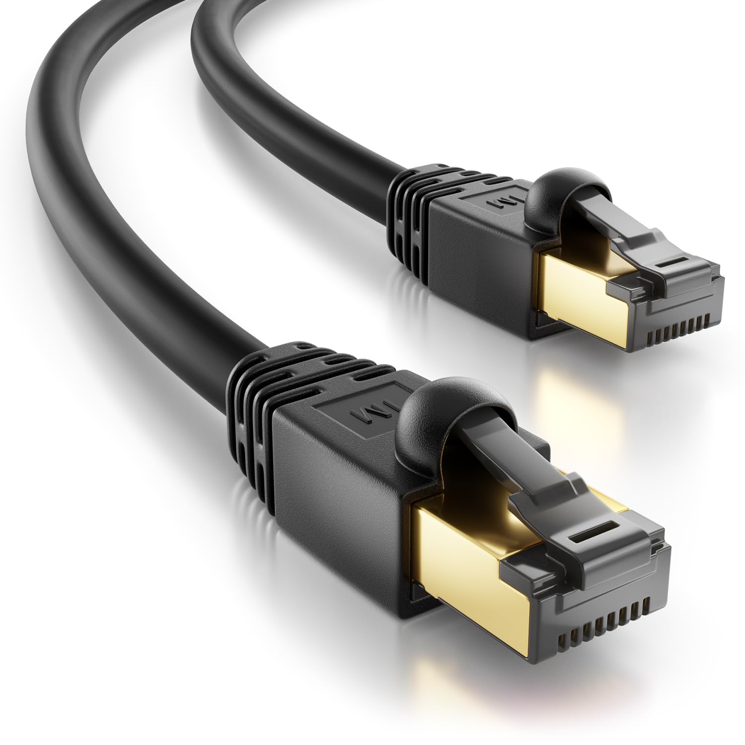 deleyCON 15m CAT 8.1 Outdoor per Esterno (40 Gbit/s, 2000 MHz, Schermatura S/FTP, Rame) RJ45 Connettore Ethernet LAN DSL Patch - Resistente alle Intemperie - PC, TV, Telecamera, PoE, Campeggio