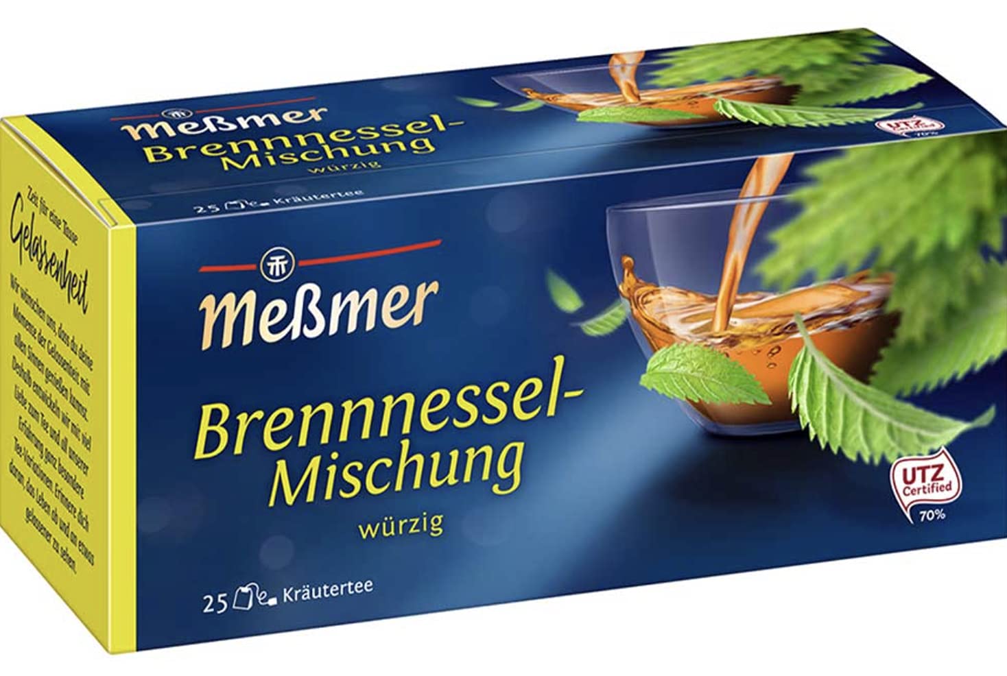 Meßmer Mezcla de ortiga (Brennessel-Mischung), 2 paquetes (25 bolsas de té)