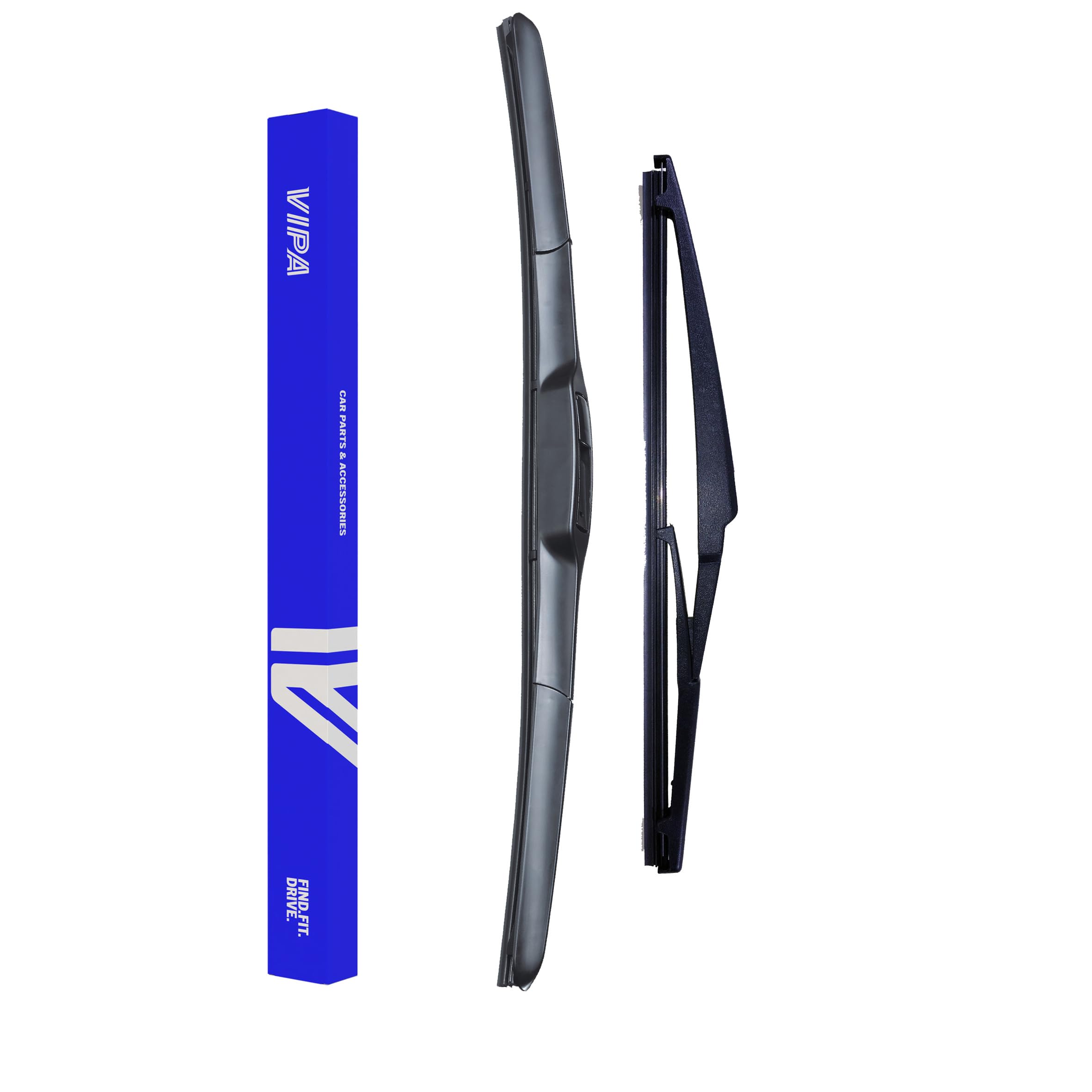 Vipa Car Parts Premium Wiper Blade Set | fits: TOYOTA YARIS/VITZ MK3 Hatchback (Jul 2011 to Jun 2020) | All-Weather Performance | Durable, Streak-Free Windshield Wipers | Easy Installation