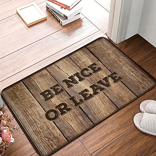 Tapis de porte d'intérieur entrée résistant Hello Be Nice 50x80cm