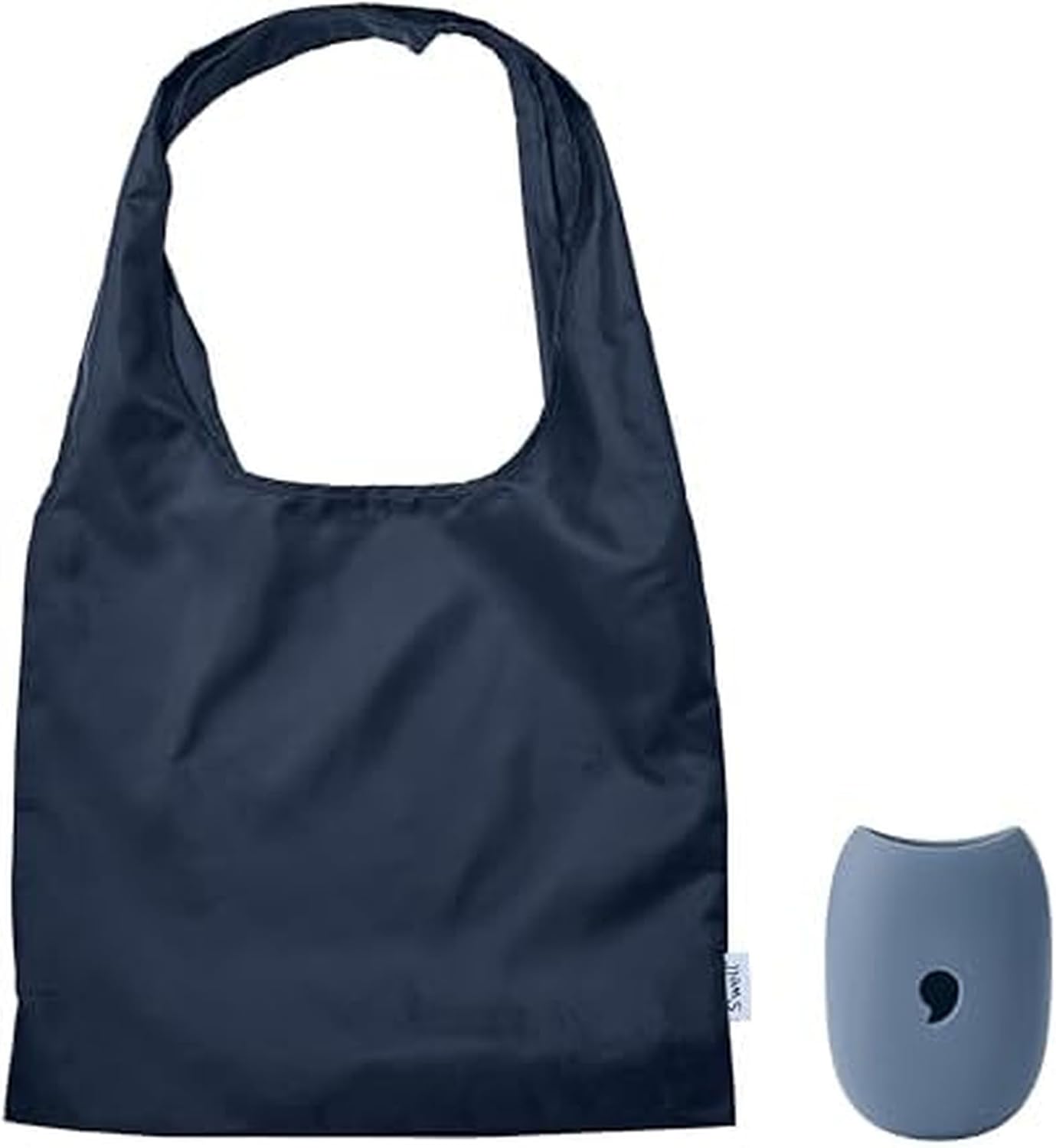 S'well Droplet Tote, Azurite, Reusable And Packable Tote Bag, Lightweight And Packs Into Silicone Capsule For Storage, Ideal For Grocery Store, Travel, Shopping, And More, One Size
