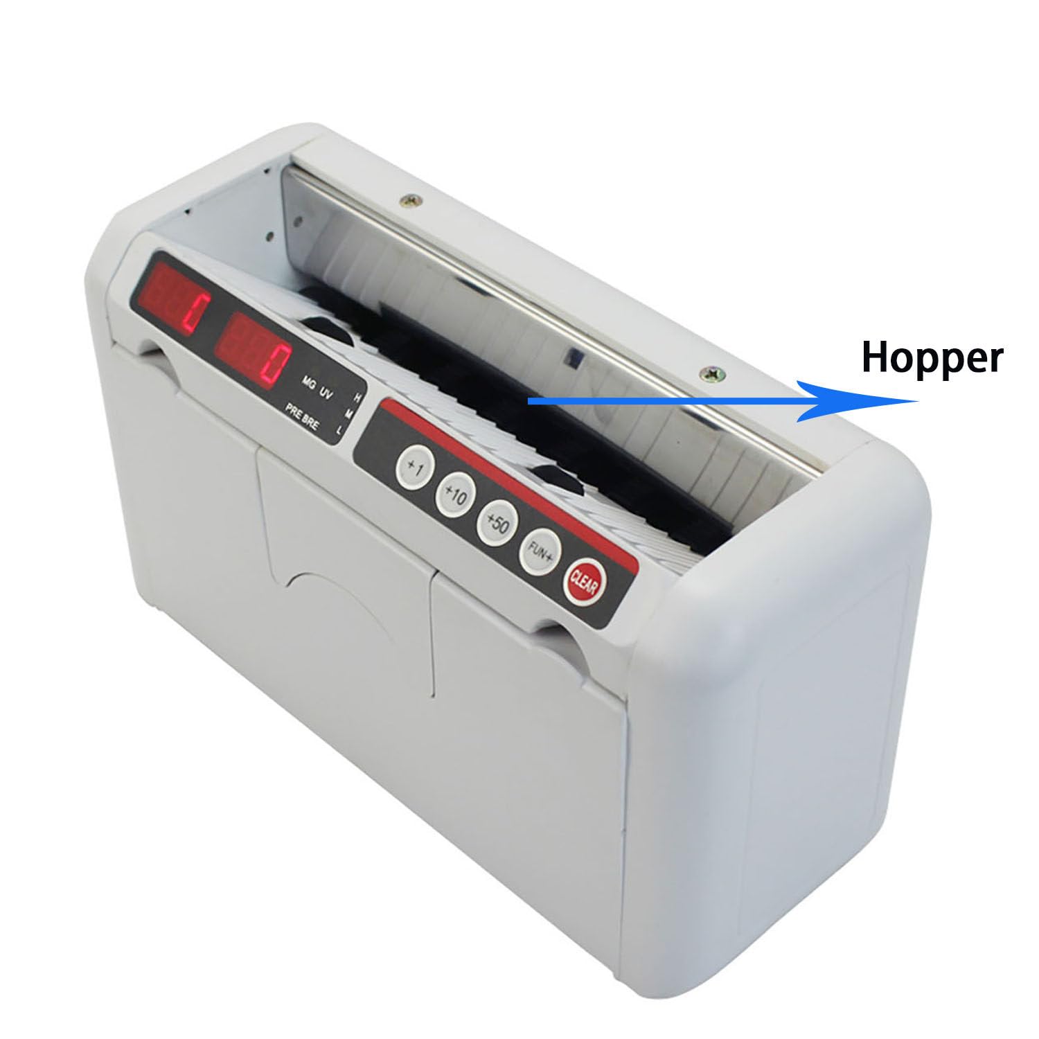 Conta Banconote Euro con Display LED,Contabanconote Professionale con Rilevatore di Banconote False,900 Banconote al Minuto Portatile Contatore di Banconote
