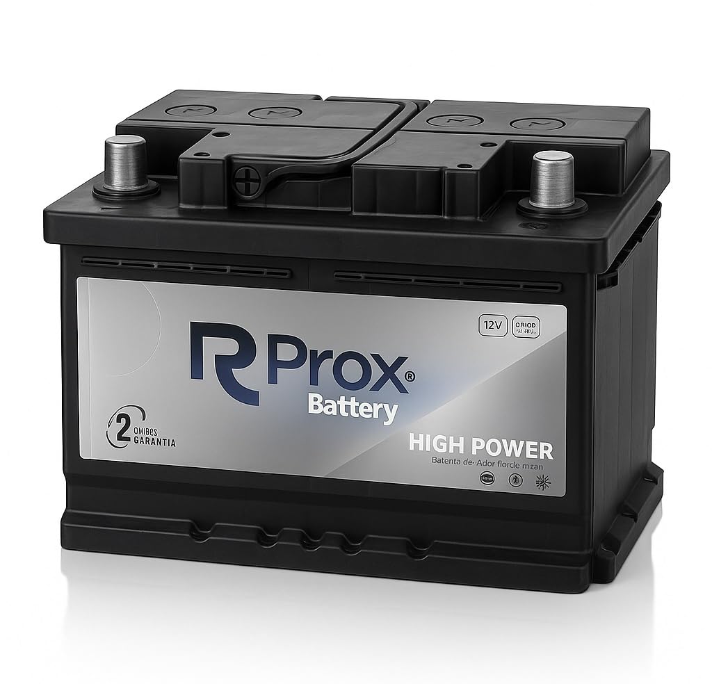 Batería de coche 76 Ah 700 Amp 24 Meses de Garantía. + 15% más de Potencia de Aranque. Fabricante Lider Europeo.