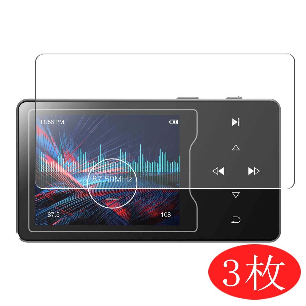 Synvy[3 Pack] Screen Protector, Compatible with RUIZU MP3 Player 2.4" D08 TPU Film Protectors [Not Tempered Glass]