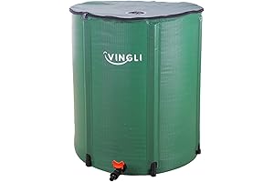 VINGLI 50-Gallon Rainwater Collector for Pure Drinking Water