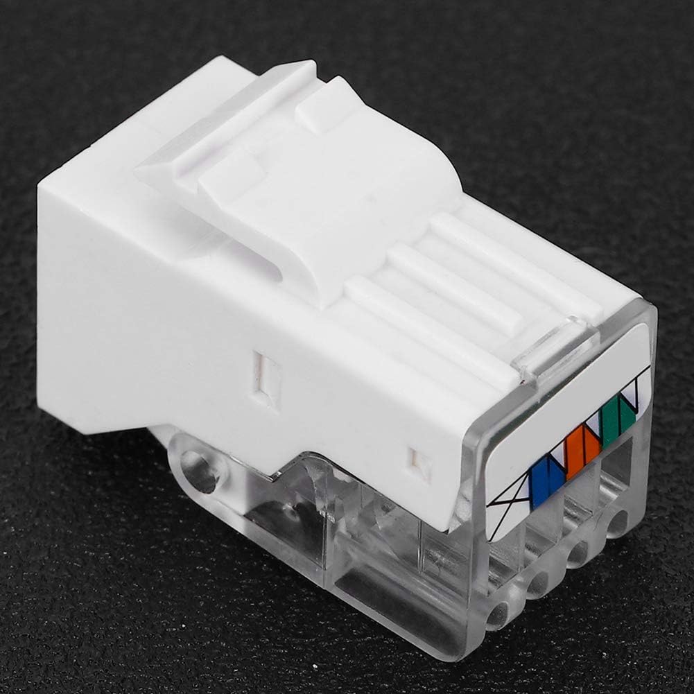 Compatible with CAT3 Module, Telephone Jack Connectors Compatible with RJ11 4-Core Network Engineering with Information, Electronic Component