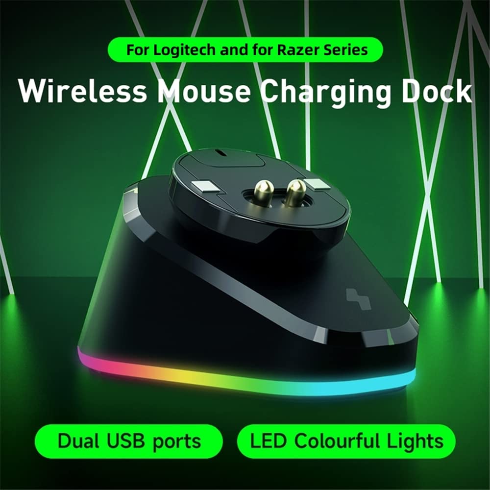 Ładowarka do bezprzewodowej myszy Logitech G Pro X Superlight G502 X, stacja dokująca do Razer DeathAdder V2 Pro dla Naga Pro