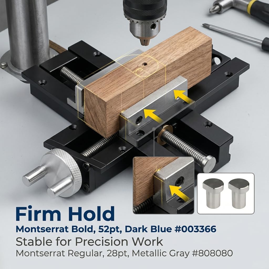 Woodworking Bench Tail Vise, 0-110 mm Stroke Range Solid Aluminum Alloy Screw Rod Bench Vises with Anodized Oxidation Wear Resist Wood Vise for Woodworking Metal Drilling