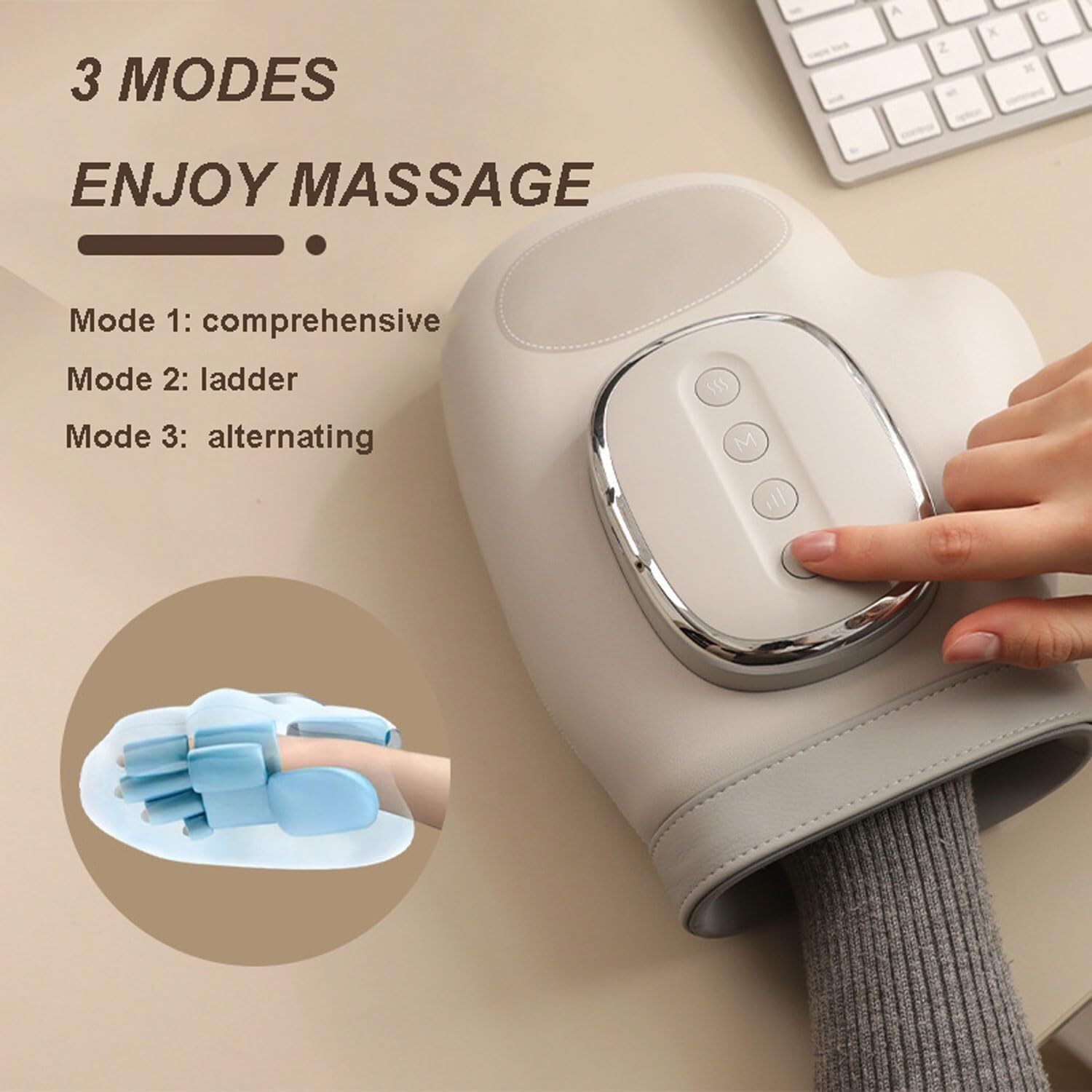 Elektrisches Handmassagegerät, Einheitsgröße