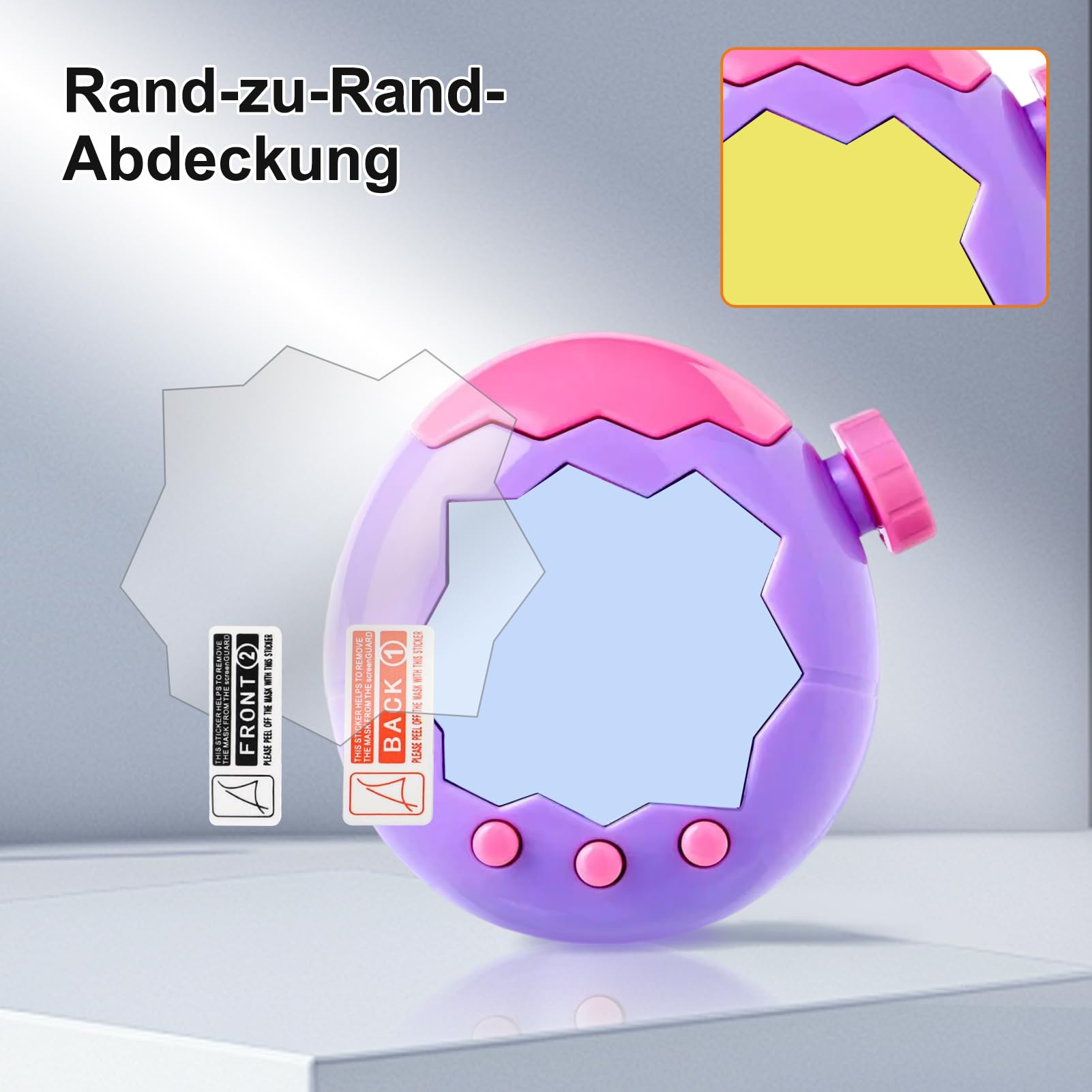 2Pcs Screen Protector for Tamagotchi Paradise Full Coverage Film, Anti-Fingerprint, Anti-Scratch, Bubble-Free - Image 2