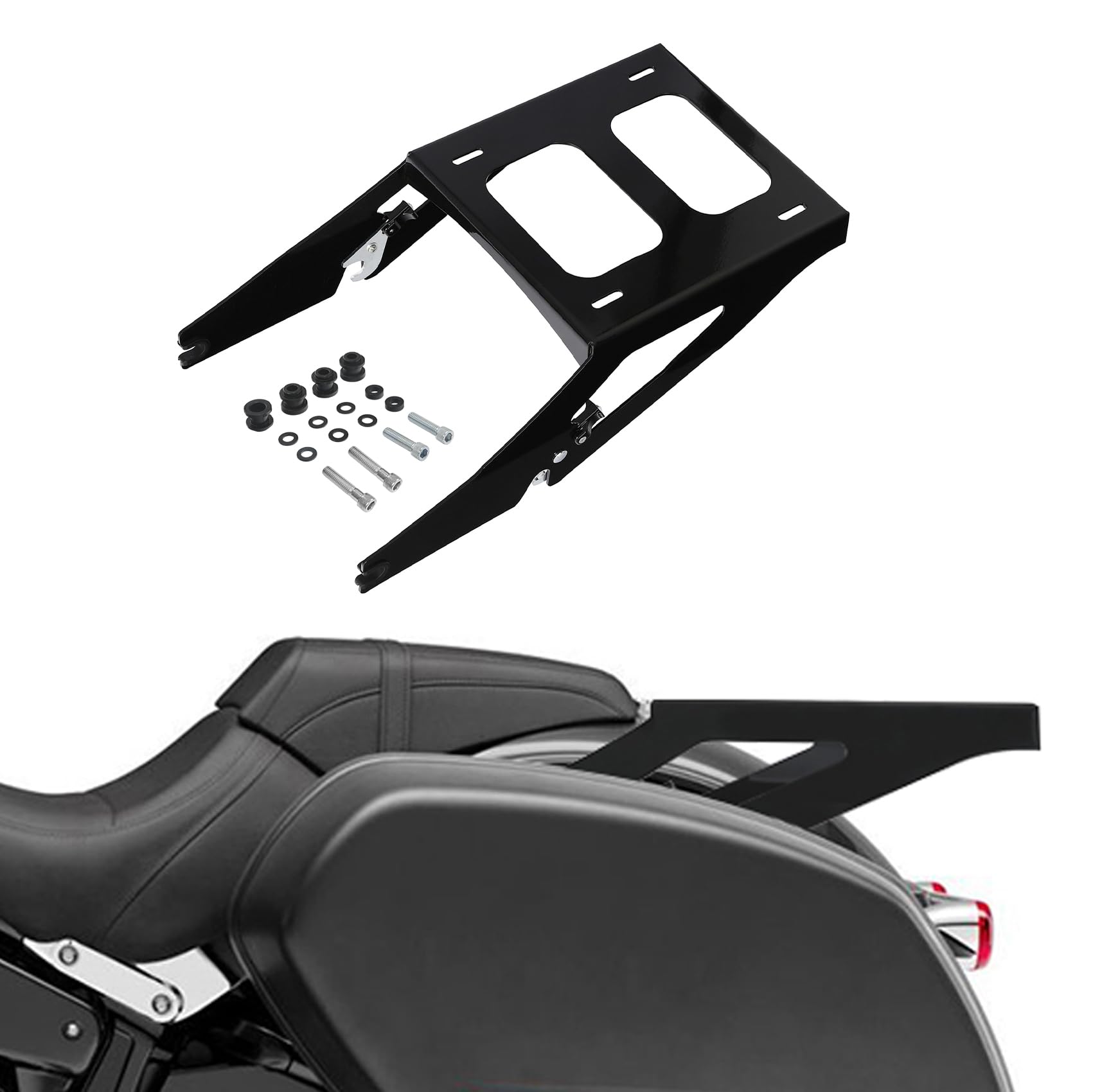 TCMT Portaequipajes Estante de montaje para Harley Softail Sport Glide FLSB 2018-2022