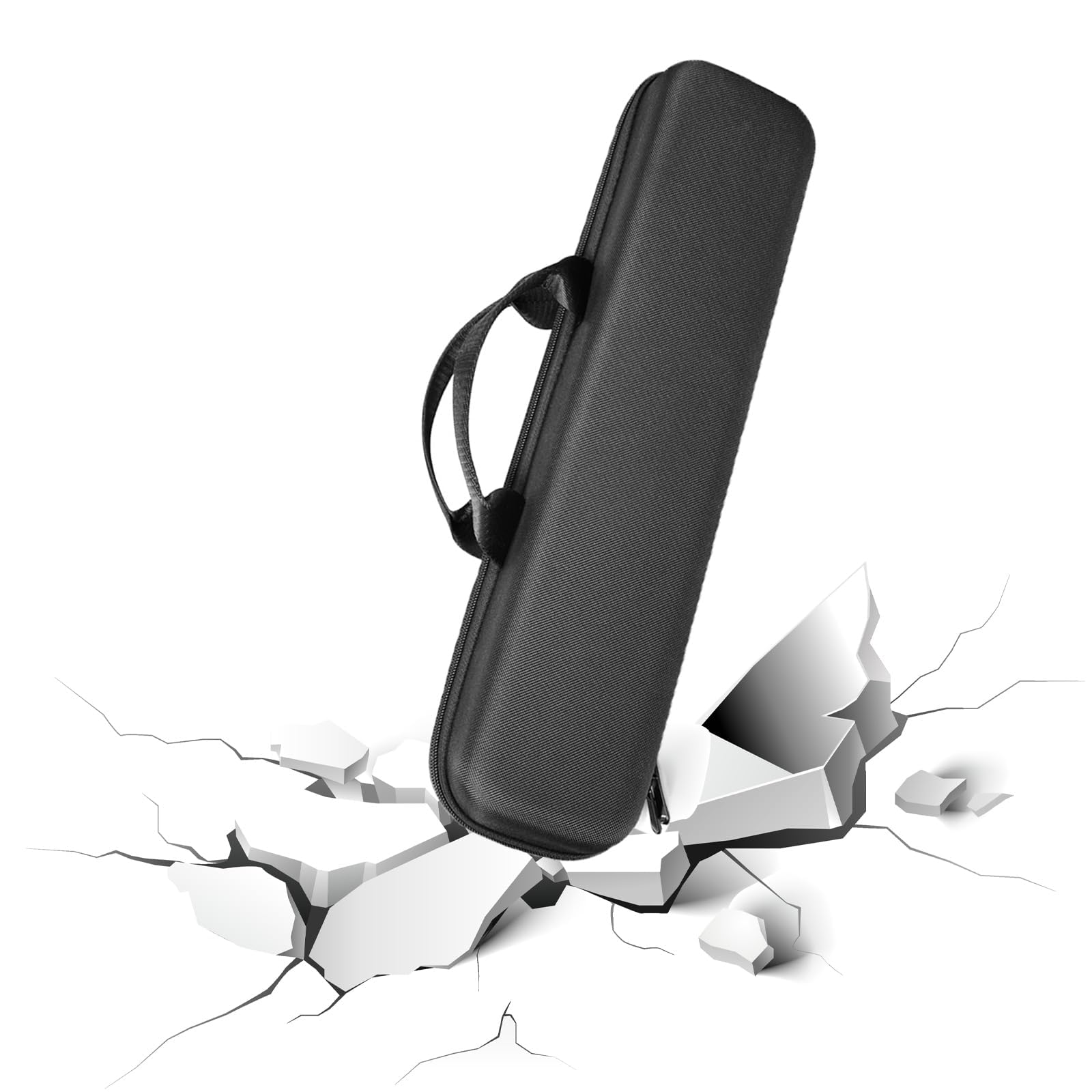 Funda rígida de viaje para alisador Dysons Airstrait HT01, impermeable y a prueba de polvo, funda protectora portátil para alisador Dysons Airstrait-Norma europea (negro 01)