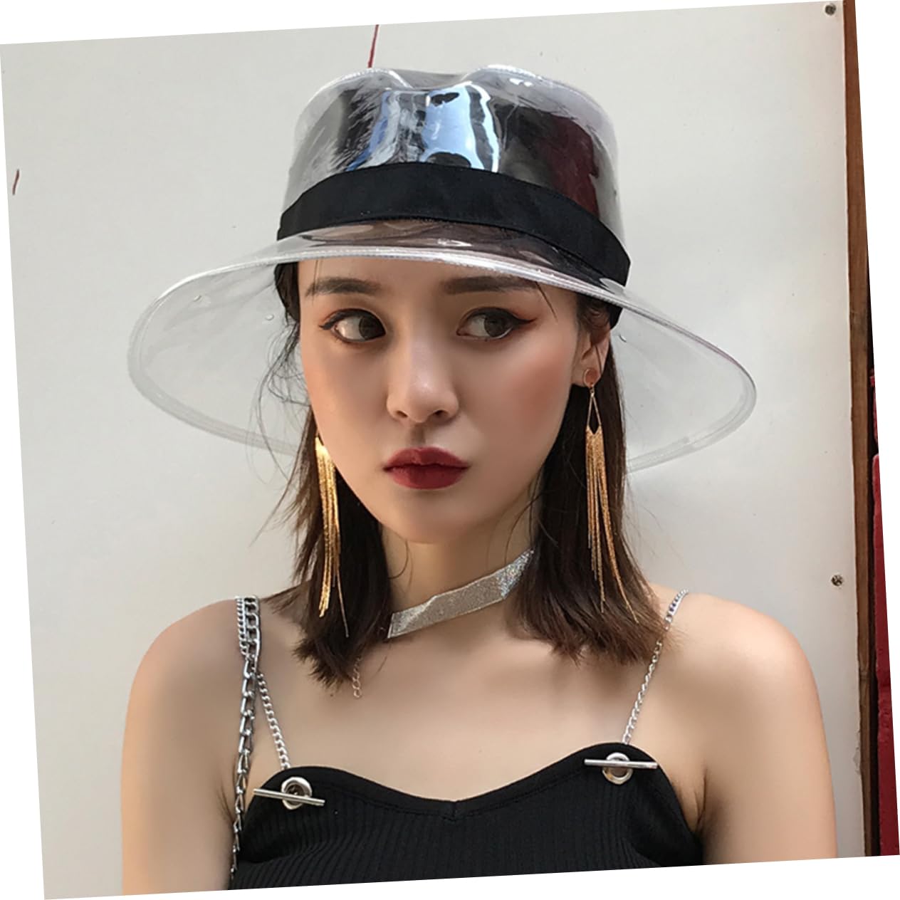 Cabilock Waterproof Bucket Hat Fisherman Hat Personalized Cap for Men Women Beach Headwear Black
