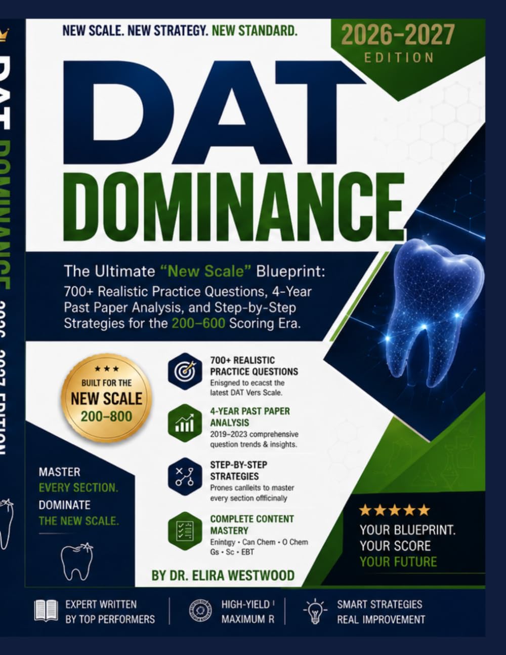 DAT DOMINANCE STUDY GUIDE 2026–2027: The Ultimate "New Scale" Blueprint: 700+ Realistic Practice Questions, 4-Year Past Paper Analysis, and ... Scoring Era. (Dominance Exam Prep Series)