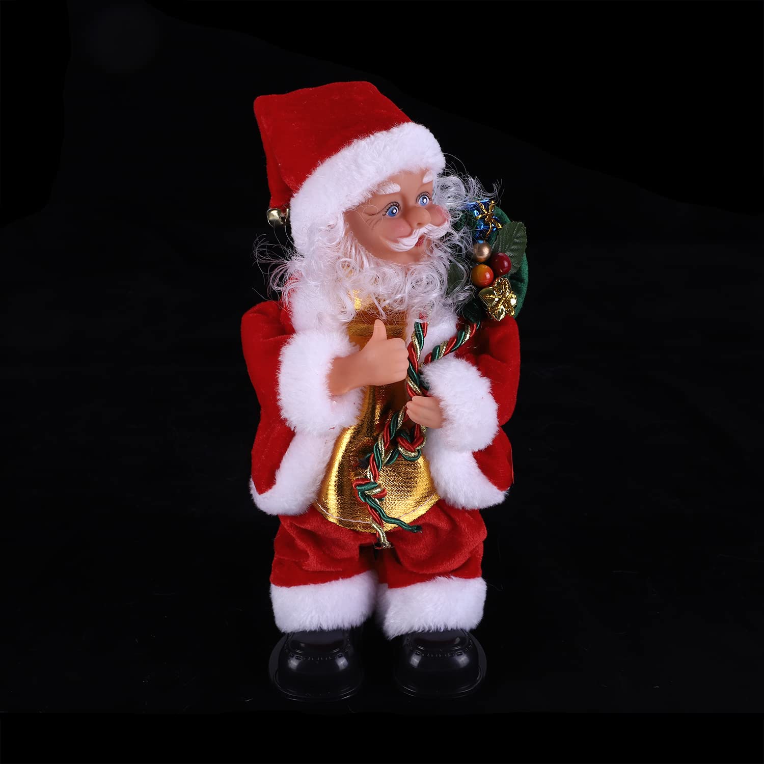 Poupée Père Noël électrique Sans Pile - Décoration De Noël Animée Pour Enfants, Garçon Ou Fille - 9