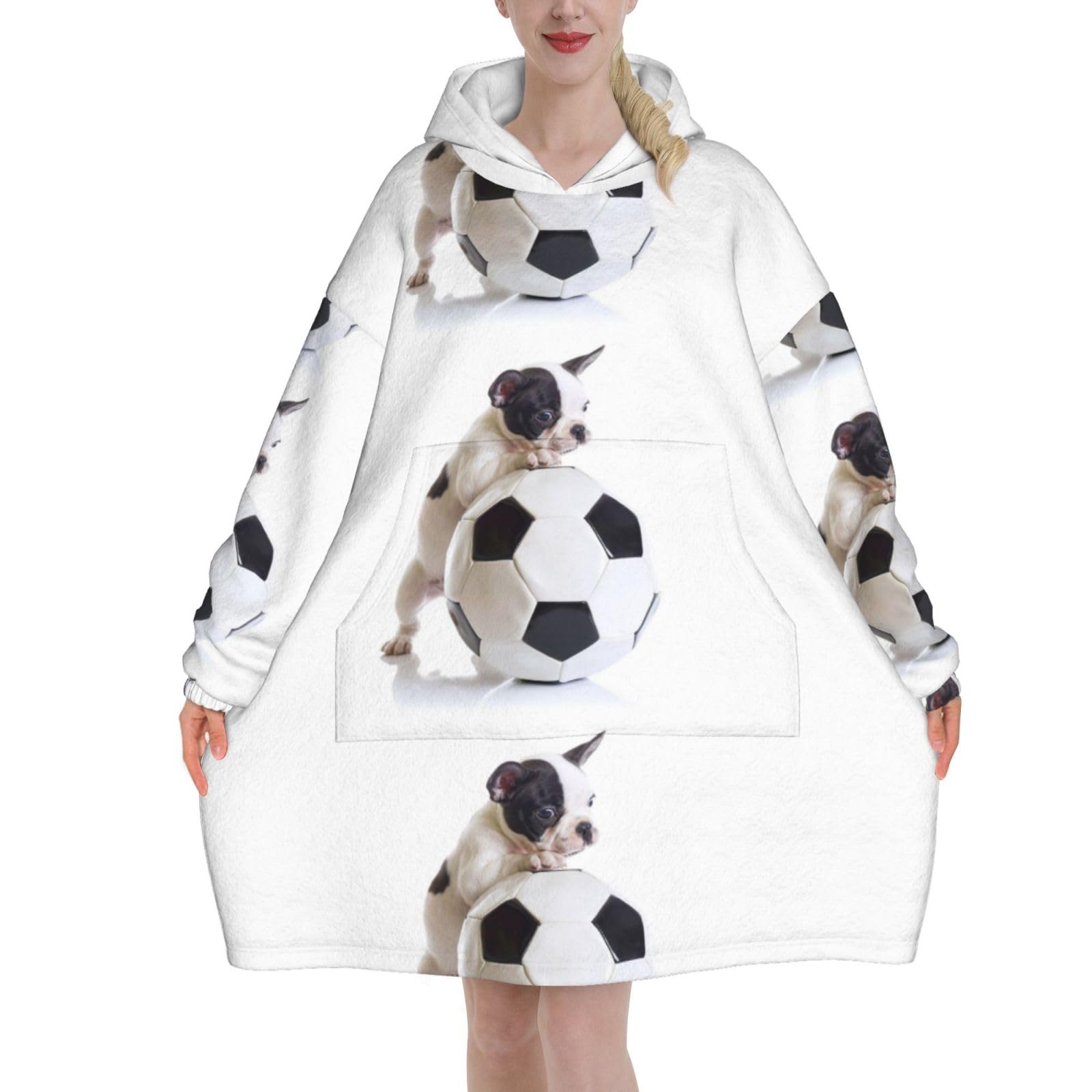 Sweat à capuche géant en flanelle de qualité supérieure style plaid - 8