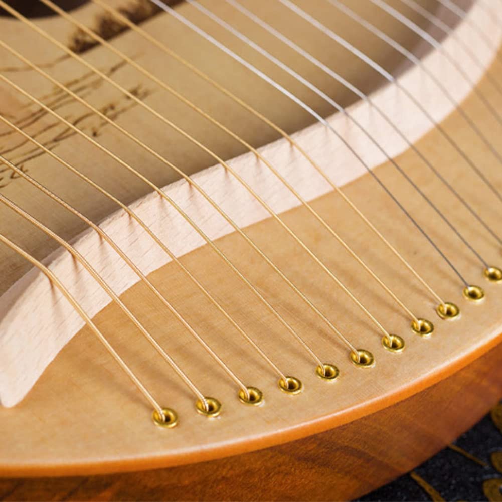 Amazon | 木製竪琴 ハープ 19弦 ライアー ハープ 心癒し 金属弦 弦楽器