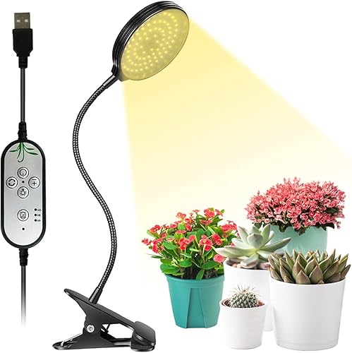 Miniatura 7 de OPENBEAUTY Luz de crecimiento de 45 W, luces LED de espectro completo con temporizador de encendidoapagado automático 4812H lámpara de cultivo