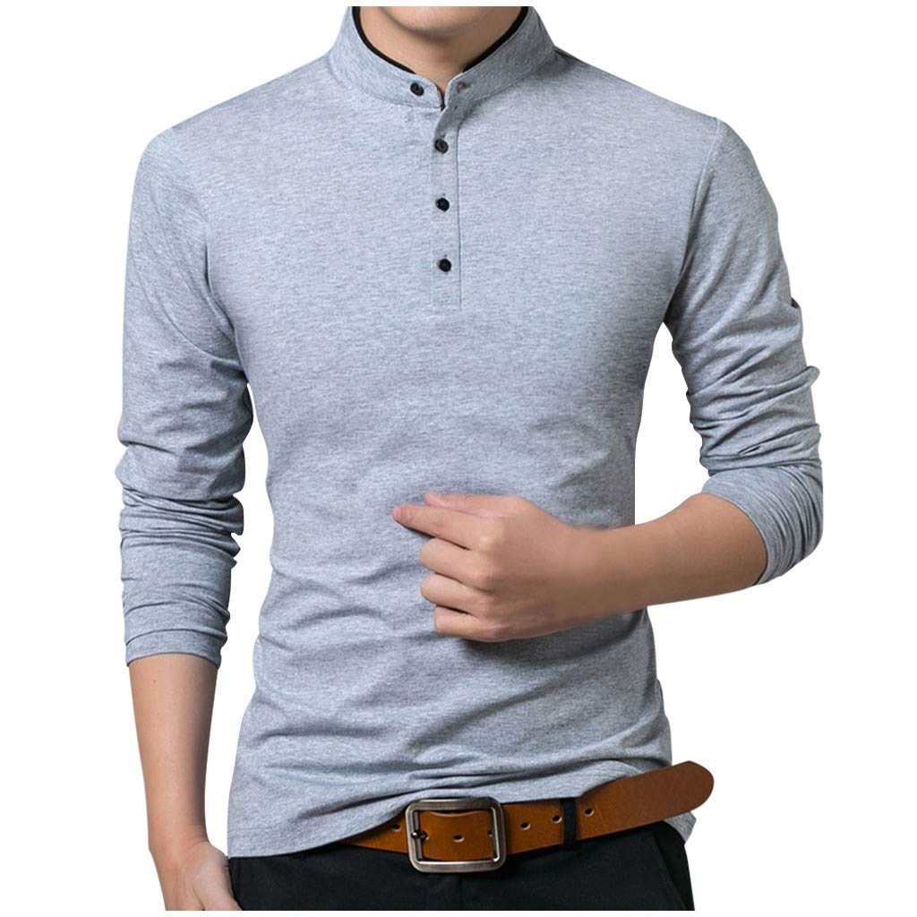 Starryflashing_men long sleeve t-shirtMen Solid Hoodies Sweatshirt, Male O-neck Sport Fitness Slim Blouse Tunic Tops Sport Coat