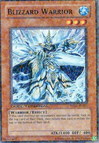 YU-GI-OH! - Blizzard Warrior (DT01-EN011) - Duel Terminal 1 - 1ª Edición - Común